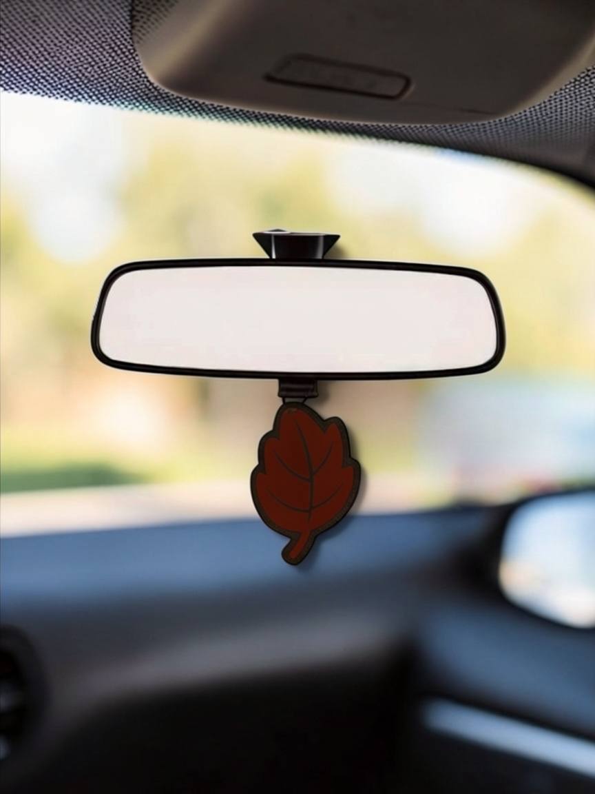 3/6/10Pcs Car Air Freshener Natural Scented Tea Paper Auto Hanging Vanilla Perfume Fragrance Leaf Shape Car Accessories Indoor